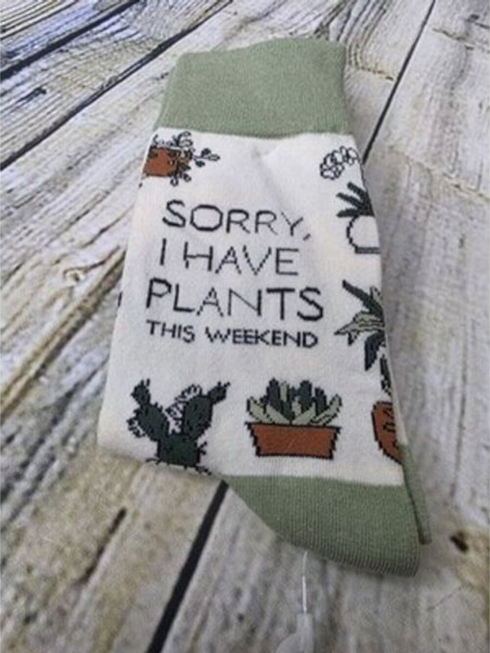 Women's Novelty Ankle Socks Sorry I Have Plants This Weekend One Size